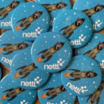 Printed button badges