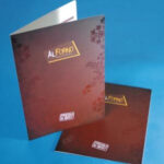 die cut shaped spot UV card 400gsm