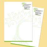 two colour printed letterhead